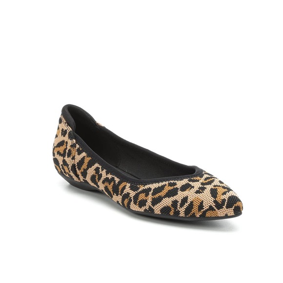 Anne Klein Shoes - Anne Klein Sport Odessie Leopard Point Flats 6.5